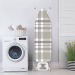 Grey And White Border Tartan Print Ironing Board Cover
