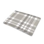 Grey And White Border Tartan Print Pet Cooling Mat Cover