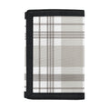 Grey And White Border Tartan Print Trifold Wallet