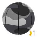Grey And White Camouflage Print Basketball