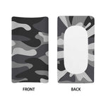 Grey And White Camouflage Print Changing Pad Cover