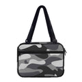 Grey And White Camouflage Print Double Strap Bible Bag