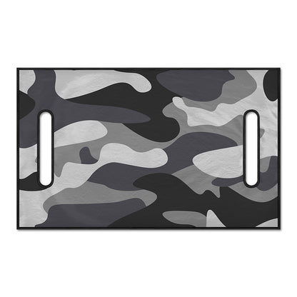Grey And White Camouflage Print Golf Cart Seat Cover