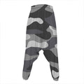 Grey And White Camouflage Print Hammer Pants