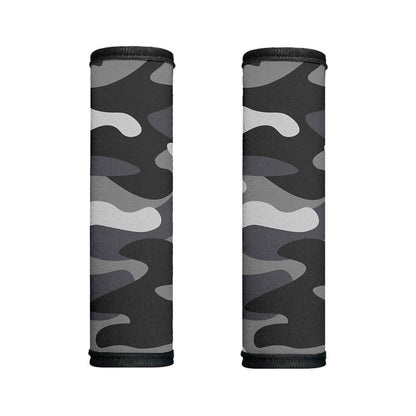 Grey And White Camouflage Print Handle Covers