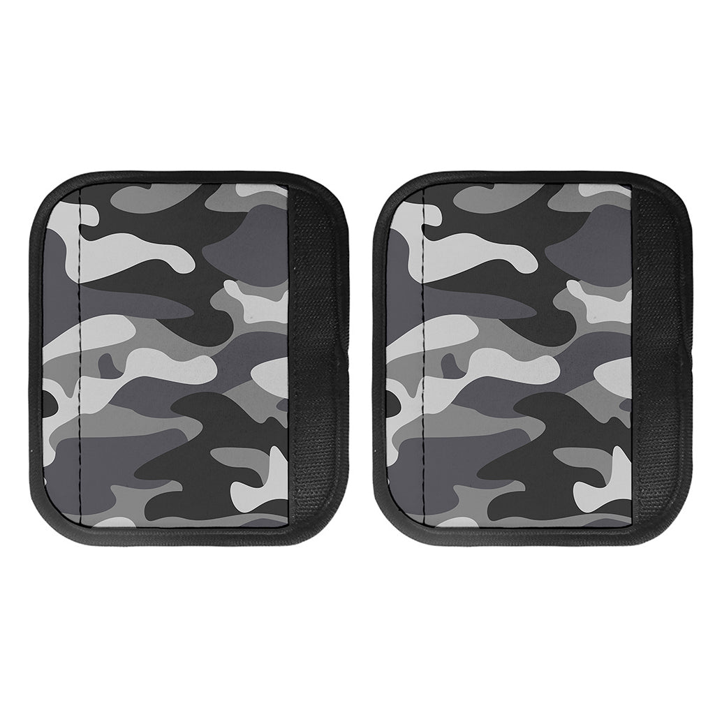 Grey And White Camouflage Print Handle Covers