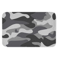 Grey And White Camouflage Print Indoor Door Mat