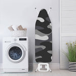Grey And White Camouflage Print Ironing Board Cover