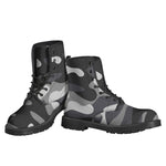 Grey And White Camouflage Print Backpack