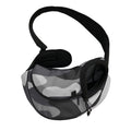 Grey And White Camouflage Print Pet Sling Carrier