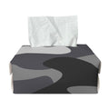 Grey And White Camouflage Print Rectangle Tissue Box Cover