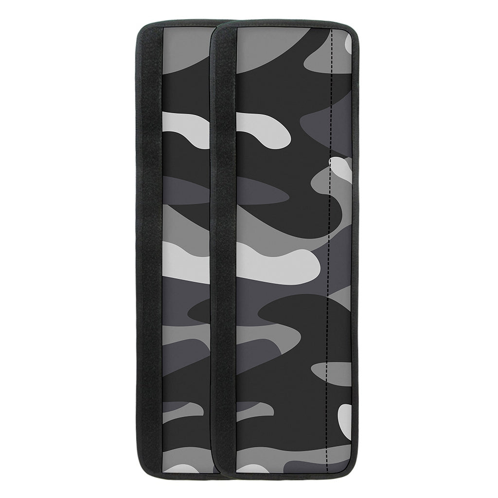 Grey And White Camouflage Print Refrigerator Handle Covers