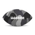 Grey And White Camouflage Print Rugby Ball