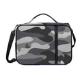 Grey And White Camouflage Print Shoulder Strap Bible Bag