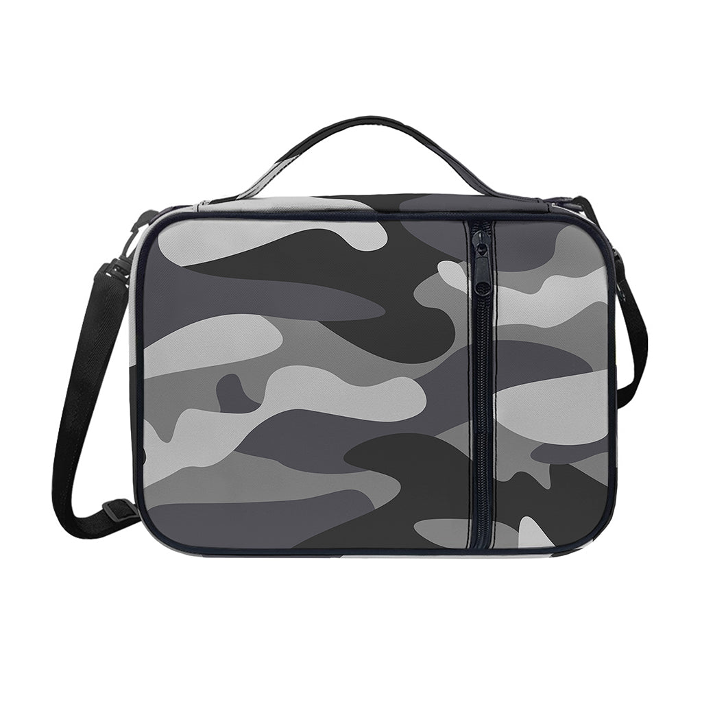 Grey And White Camouflage Print Shoulder Strap Bible Bag