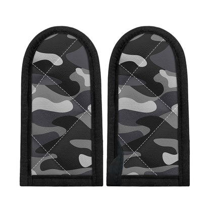 Grey And White Camouflage Print Skillet Handle Cover