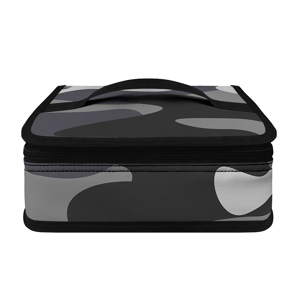 Grey And White Camouflage Print Small Lunch Bag