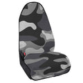 Grey And White Camouflage Print Waterproof Car Seat Cover