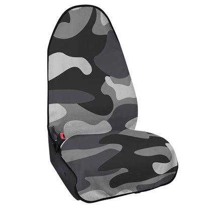 Grey And White Camouflage Print Waterproof Car Seat Cover