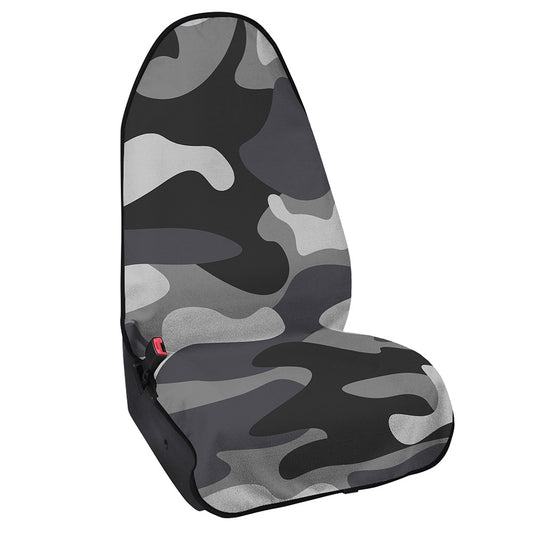 Grey And White Camouflage Print Waterproof Car Seat Cover