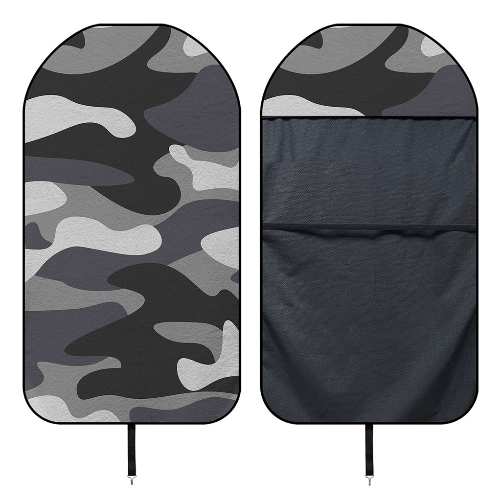 Grey And White Camouflage Print Waterproof Car Seat Cover