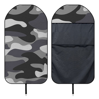 Grey And White Camouflage Print Waterproof Car Seat Cover
