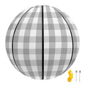 Grey And White Check Pattern Print Basketball