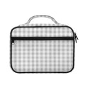 Grey And White Check Pattern Print Briefcase Bible Bag