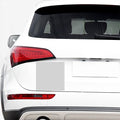 Grey And White Check Pattern Print Car Sticker