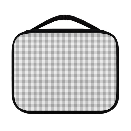 Grey And White Check Pattern Print Classic Bible Case