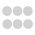 Grey And White Check Pattern Print Coaster Set