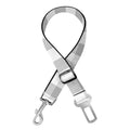 Grey And White Check Pattern Print Dog Seat Belt