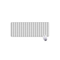Grey And White Check Pattern Print Extended Mouse Pad