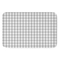 Grey And White Check Pattern Print Indoor Door Mat