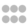 Grey And White Checkered Pattern Print Coaster Set