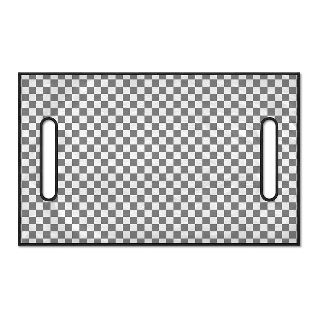 Grey And White Checkered Pattern Print Golf Cart Seat Cover