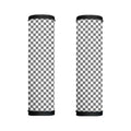 Grey And White Checkered Pattern Print Handle Covers