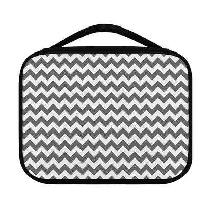 Grey And White Chevron Pattern Print Classic Bible Case