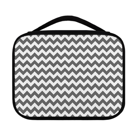 Grey And White Chevron Pattern Print Classic Bible Case