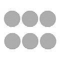 Grey And White Chevron Pattern Print Coaster Set