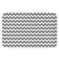 Grey And White Chevron Pattern Print Indoor Door Mat