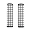 Grey And White Gingham Pattern Print Handle Covers