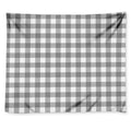 Grey And White Gingham Pattern Print Tapestry