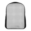 Grey And White Glen Plaid Print Casual Backpack
