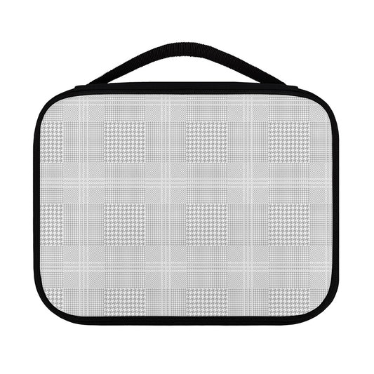 Grey And White Glen Plaid Print Classic Bible Case