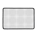 Grey And White Glen Plaid Print Kitchen Mat