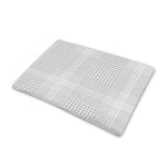 Grey And White Glen Plaid Print Pet Cooling Mat Cover