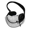Grey And White Glen Plaid Print Pet Sling Carrier