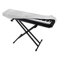 Grey And White Glen Plaid Print Piano Keyboard Cover