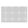 Grey And White Glen Plaid Print Polyester Doormat